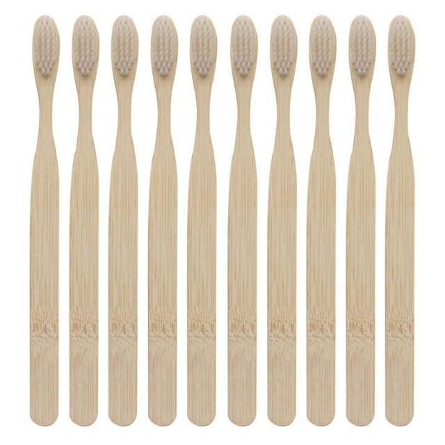 Eco-Friendly Bamboo Toothbrush Set – Pack of 3 Sustainable Brushes
