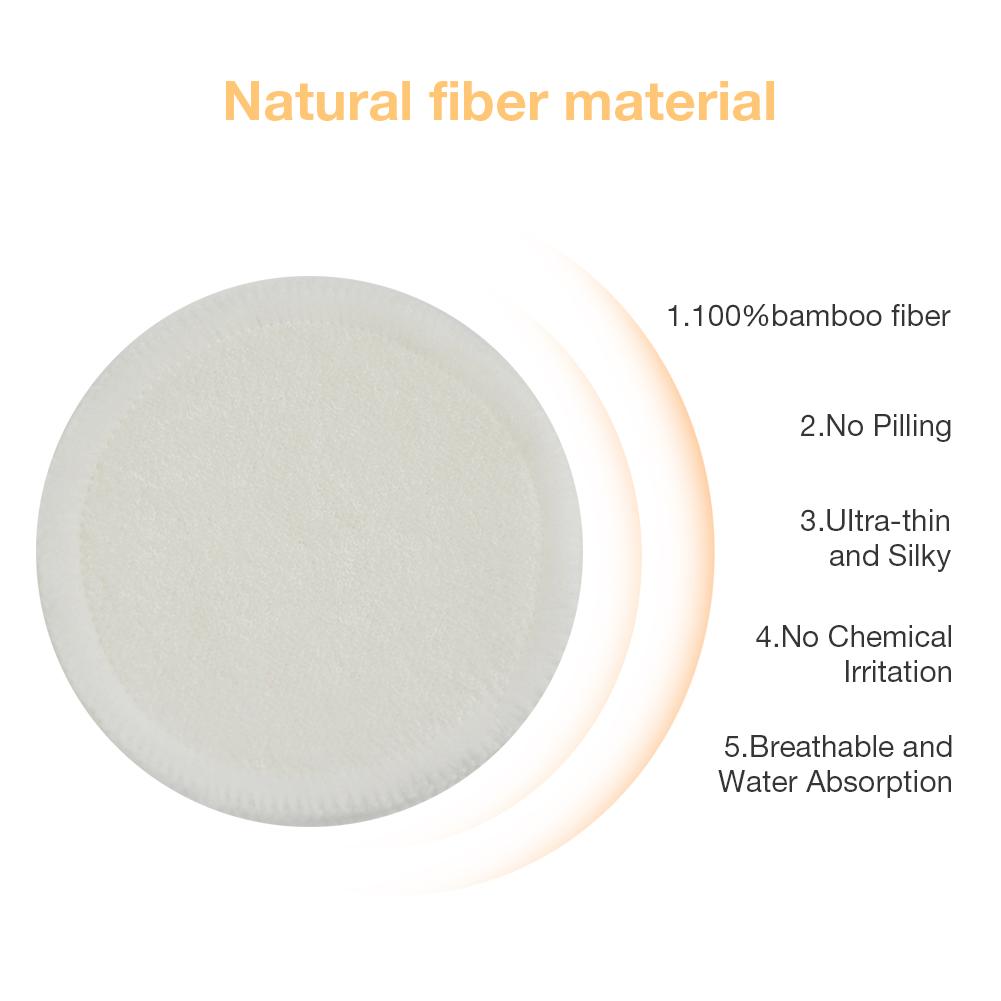 12 Reusable Makeup Remover Pads – Bamboo Fiber Cotton Rounds for Eco-Friendly Skin Care