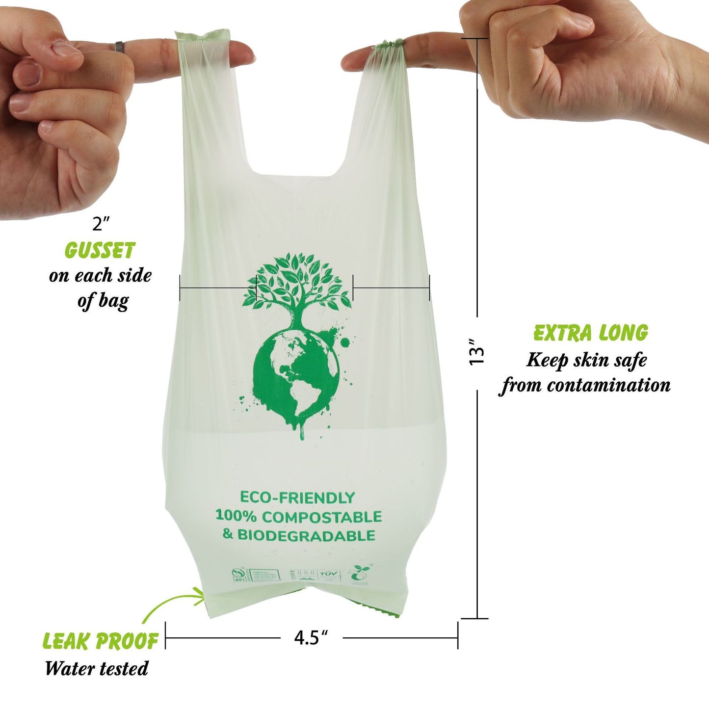 Biodegradable Dog Litter Bags – Eco-Friendly Corn Starch Compostable Roll