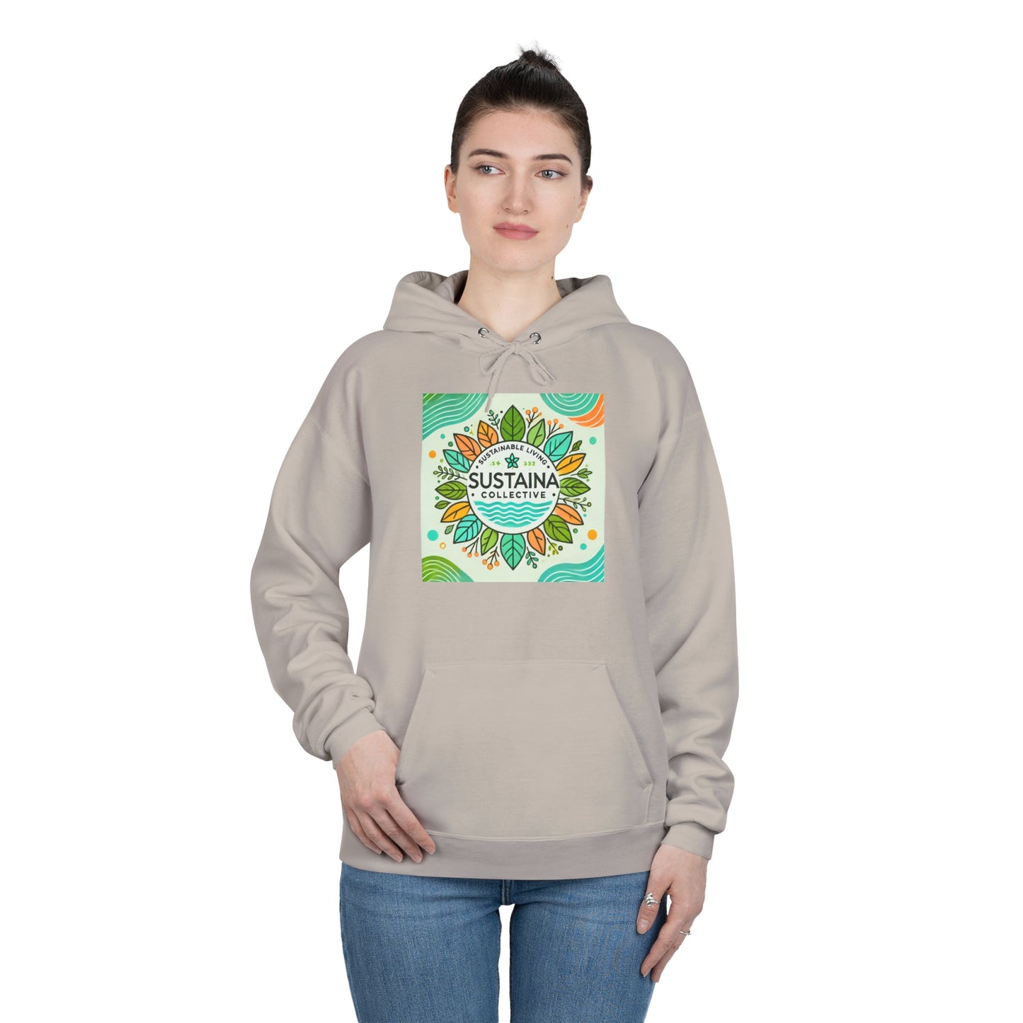 Eco-Friendly Pullover Hoodie - Sustaina Collective Design for Eco-Conscious Style