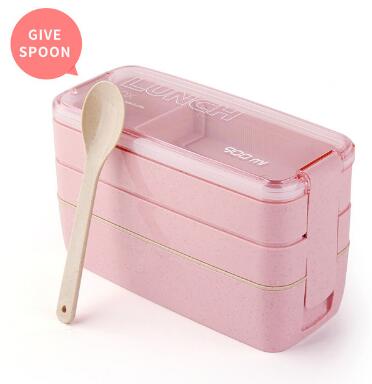 Eco-Friendly Wheat Straw Kids Bento Box – BPA-Free Microwave Lunch Box