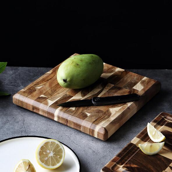 Extra-Large Acacia Wood Cutting Board – End Grain Butcher Block