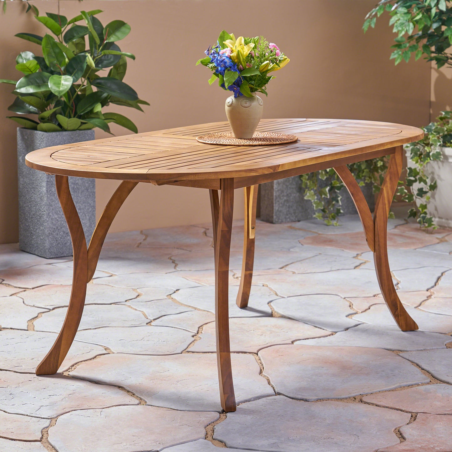 Acacia Wood 70" Dining Table – Timeless Elegance, Sustainable Craftsmanship