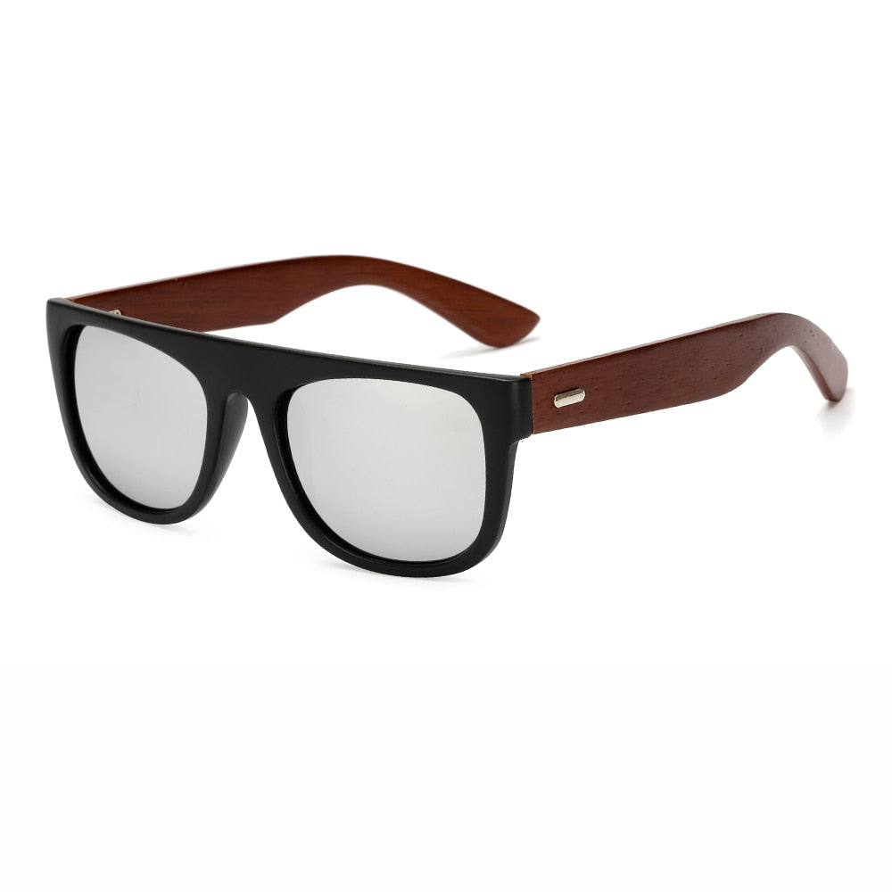 Stylish Bamboo Wooden Sunglasses – UV400 Protection for Men & Women