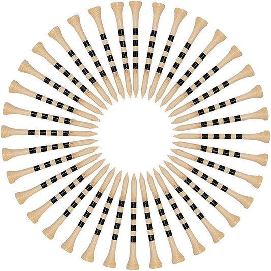 Durable Bamboo Golf Tees – Natural 70mm & 83mm (100-Pack)