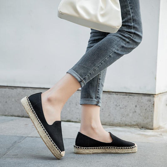 Women’s Canvas Fisherman Loafers – Comfortable & Eco-Friendly Slip-Ons