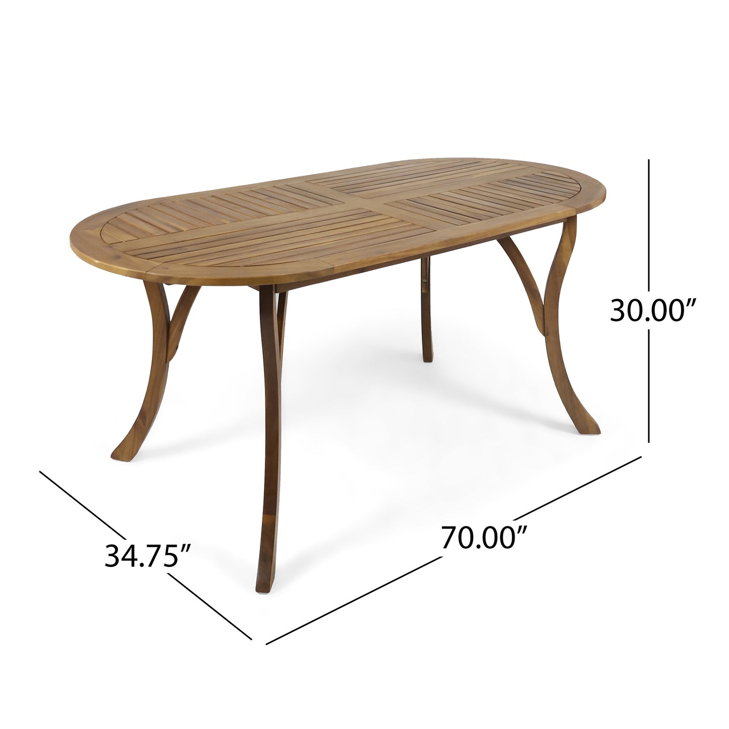 Acacia Wood 70" Dining Table – Timeless Elegance, Sustainable Craftsmanship