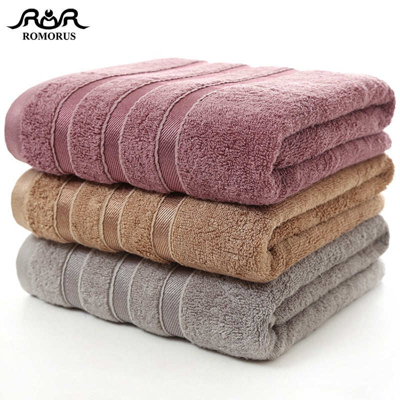 ROMORUS 100% Bamboo Fiber Towel Set – Soft & Absorbent Bath Towels for Adults