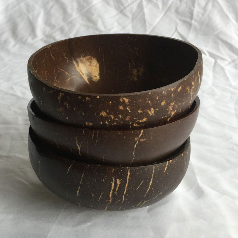 Handmade Coconut Shell Bowl – Eco-Friendly Salad and Rice Bowl