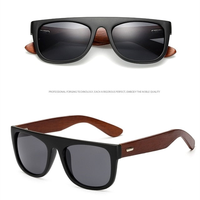 Stylish Bamboo Wooden Sunglasses – UV400 Protection for Men & Women