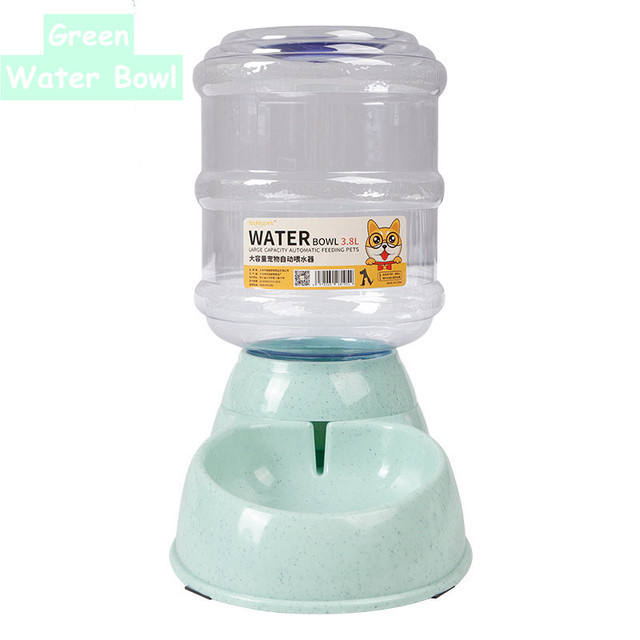 Wheat Straw Automatic Pet Feeder – 3.8L Eco-Friendly Water Bowl