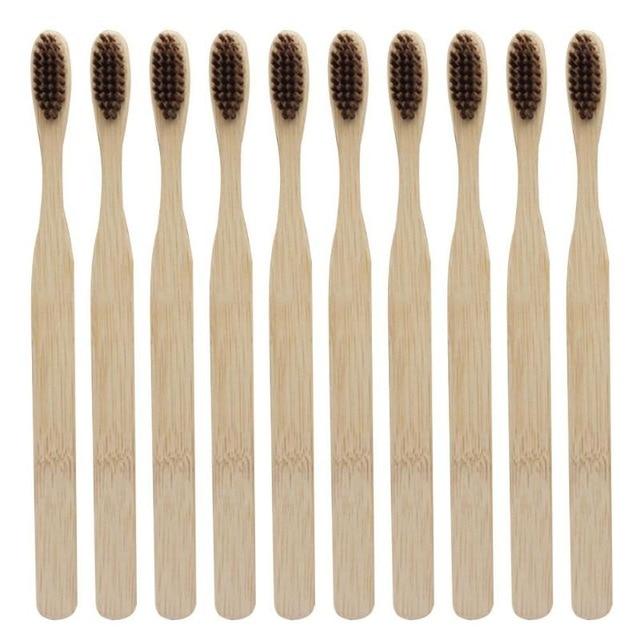 Eco-Friendly Bamboo Toothbrush Set – Pack of 3 Sustainable Brushes
