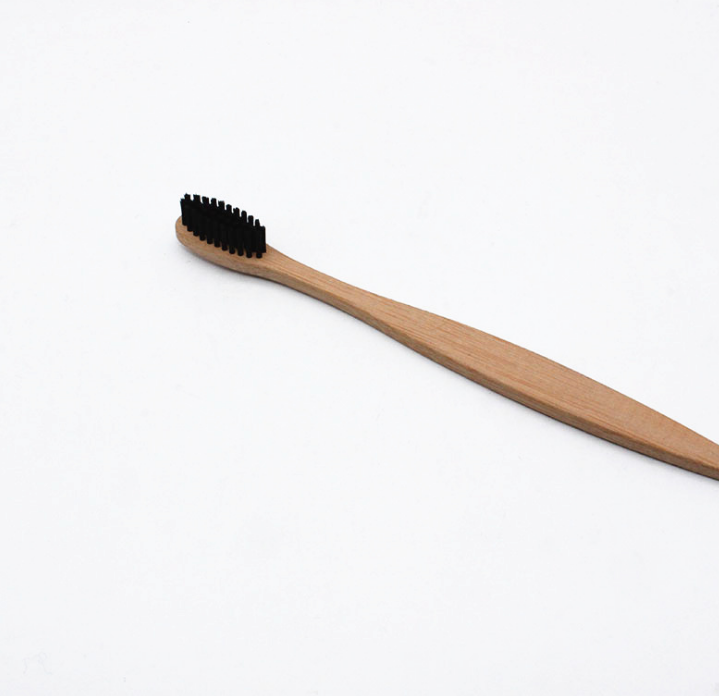 Natural Bamboo Toothbrush with Charcoal Bristles – Eco-Friendly Dental Care