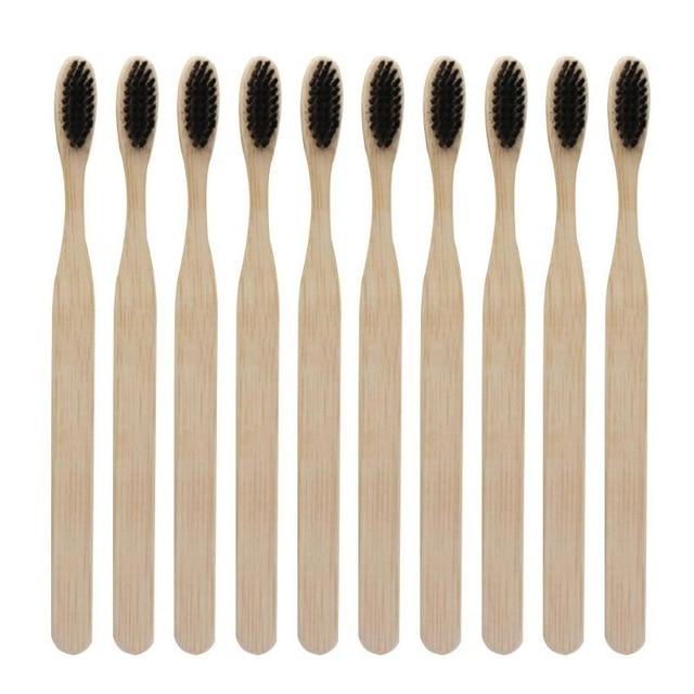 Eco-Friendly Bamboo Toothbrush Set – Pack of 3 Sustainable Brushes