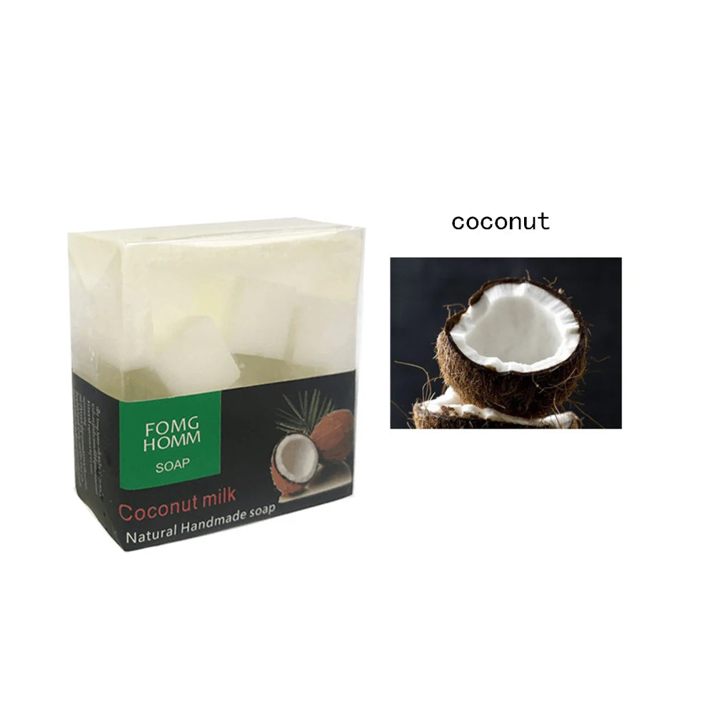Thai Natural Fruit Soap – Rose & Bamboo Charcoal Exfoliating Bath Bar
